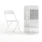 Flash Furniture HERCULES Plastic Office Chair, White, 10/Pack (LE-L-3-WHITE-GG)