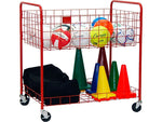 Champion Sports Back Ease Storage Cart, Red (OCLX)