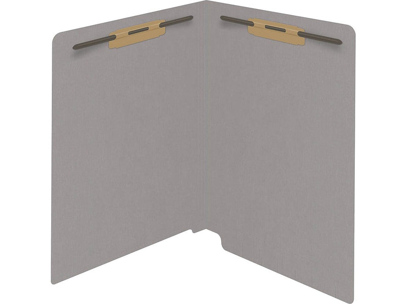 Medical Arts Press Reinforced End Tab File Folder, Straight Cut, Letter-Size, Gray, 50/Box (S-01602-GRY)