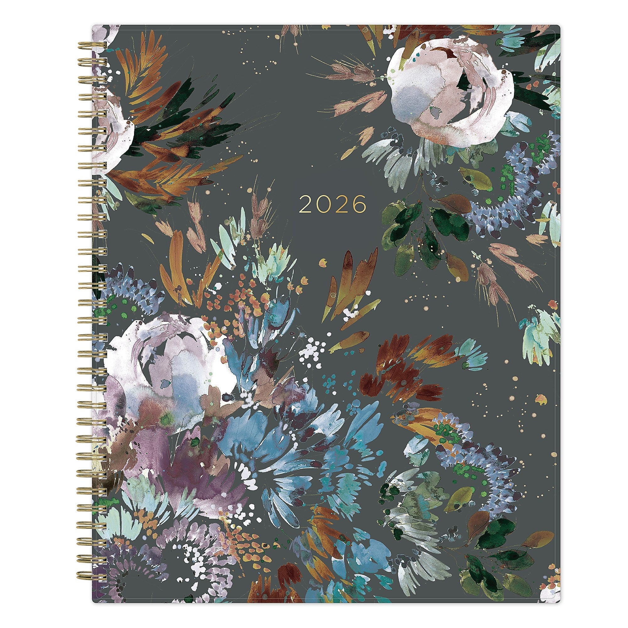 Planning Calendar KV Midnight Garden PP 8.5x11 RY26 Wkly/Mthly Safety Wirebound -