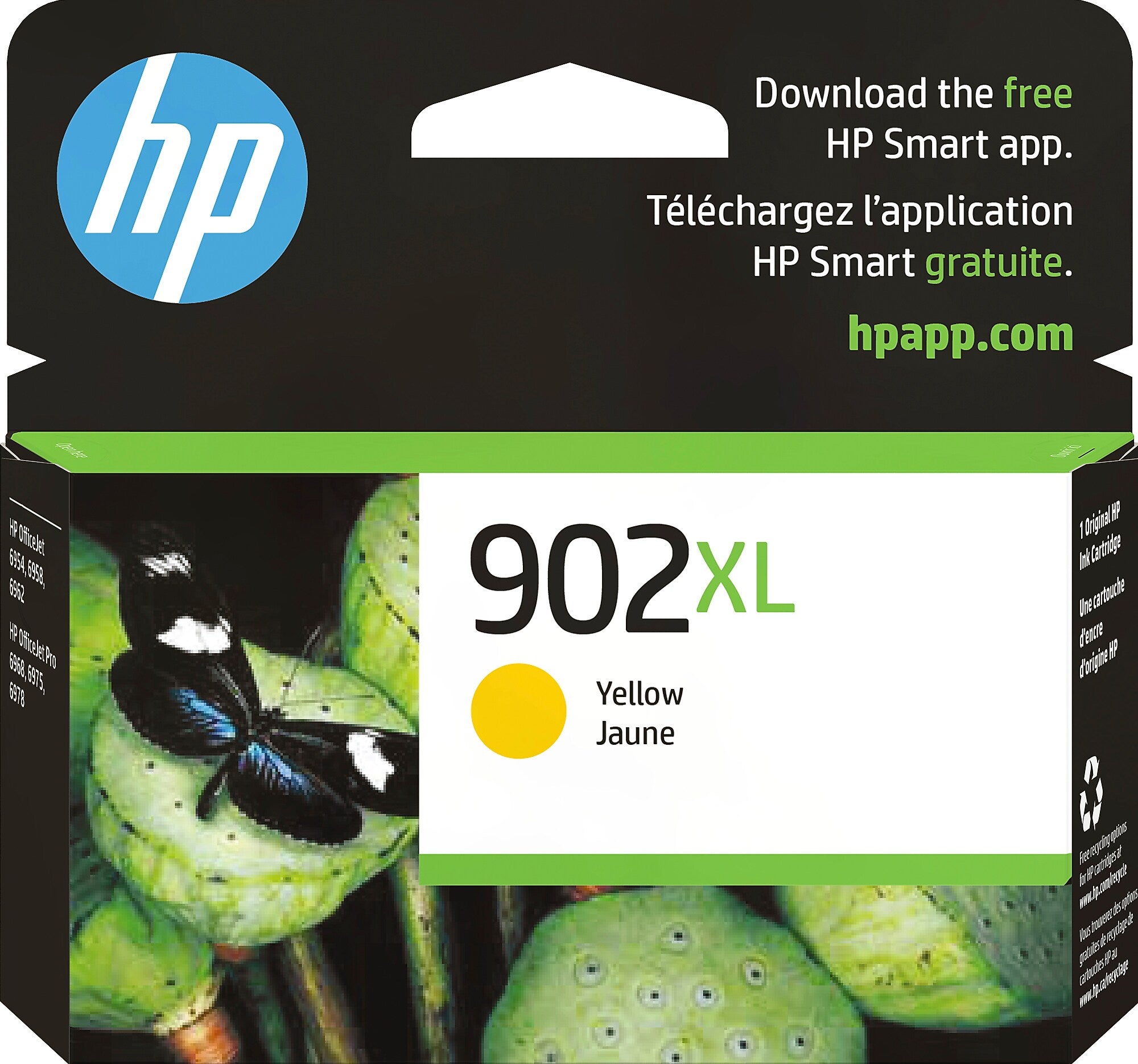 HP 902XL Yellow High Yield Ink Cartridge, Prints Up to 750 Pages (T6M10AN#140)