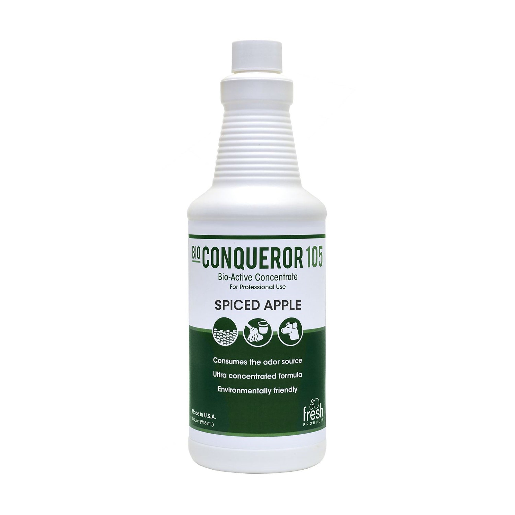 Fresh Products Terminator All-Purpose Cleaner/Deodorizer, Spiced Apple Scent, 32 oz., 12/Carton (105Q-F-000I012M-01)