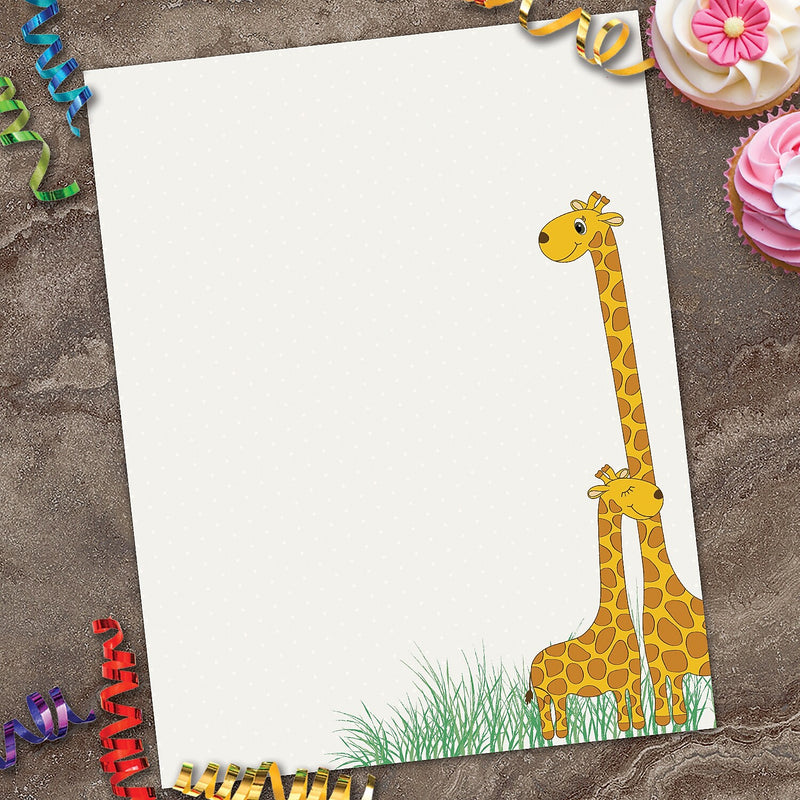 Great Papers! Baby Mama Giraffe Letterhead, 8.5"H x 11"W, 80/Count (2017032)