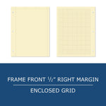 Roaring Spring Paper Products Engineer Calculation Graph Pad, 8.5" x 11", Graph Ruled, Manila, 100 Sheets/Pad (95182)