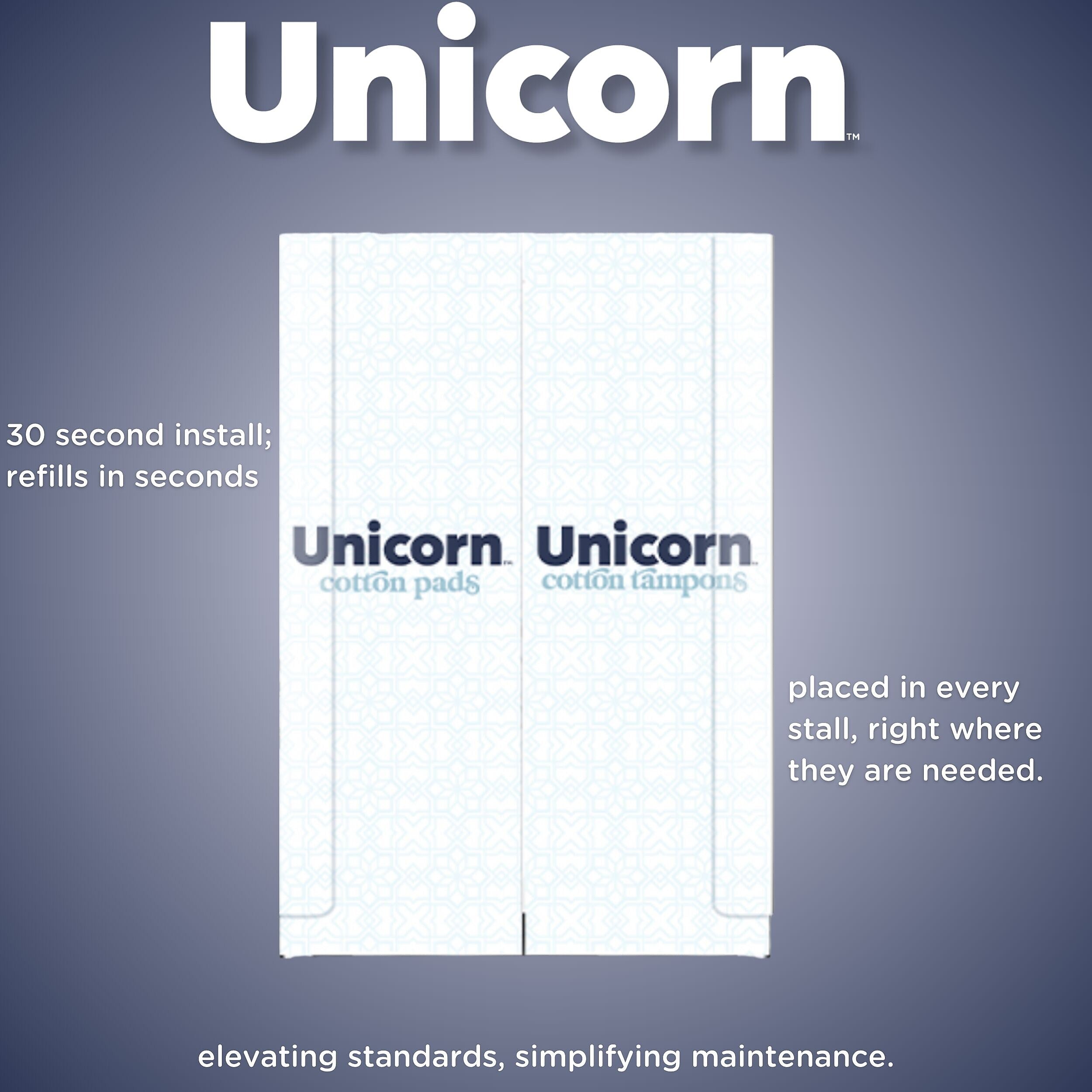 Unicorn Acrylic Wall-Mounted Bathroom Dispenser, Clear (TOP-08500)