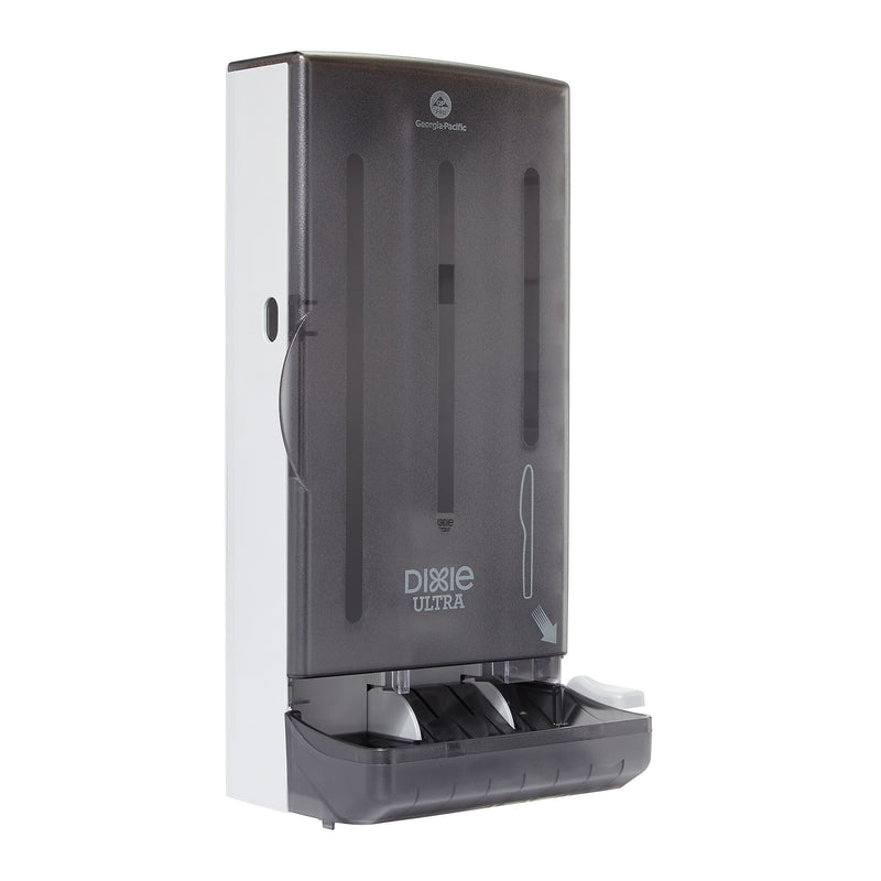 Dixie Ultra® SmartStock® Mini Polystyrene Medium Weight Knife Dispenser by GP PRO, 80 Knife Capacity, Black (SSKD80)