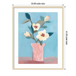 Amanti Art Magnolia Blooms by Kate Aurelia Holloway Wood Framed Wall Art Print, 33" x 41" (A42678253832)
