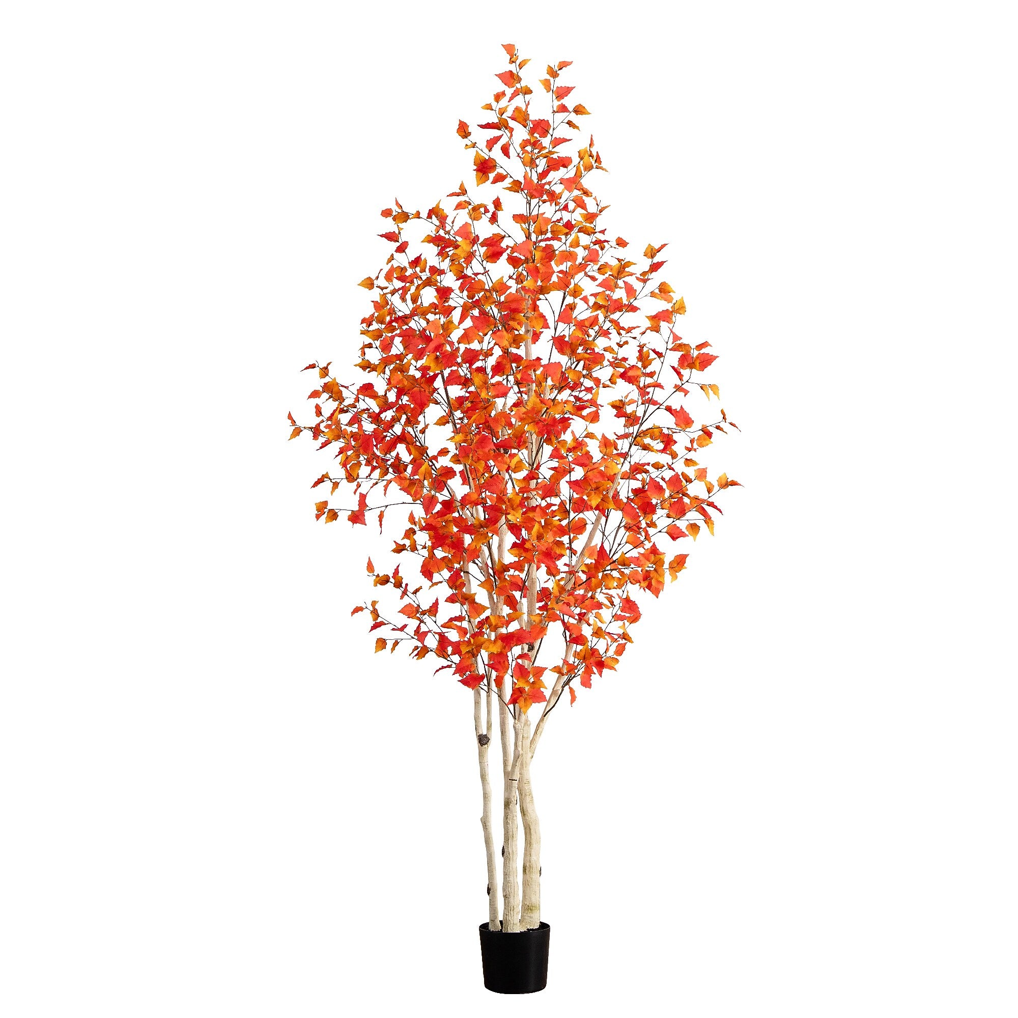 Nearly Natural 9' Autumn Birch Artificial Fall Tree (T4806)