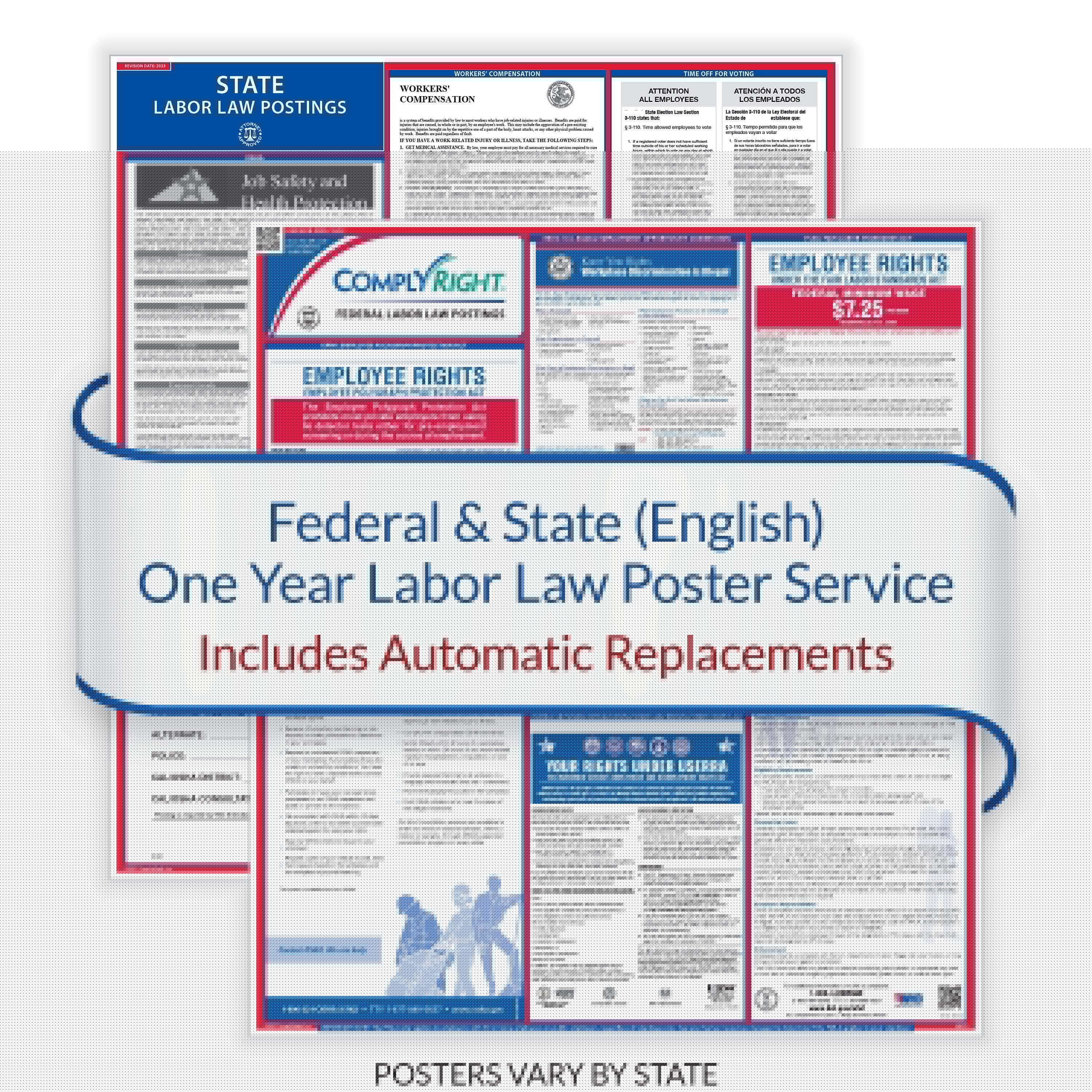 ComplyRight Federal and State (English) Labor Law 1-Year Poster Service, Maine (U1200CME)