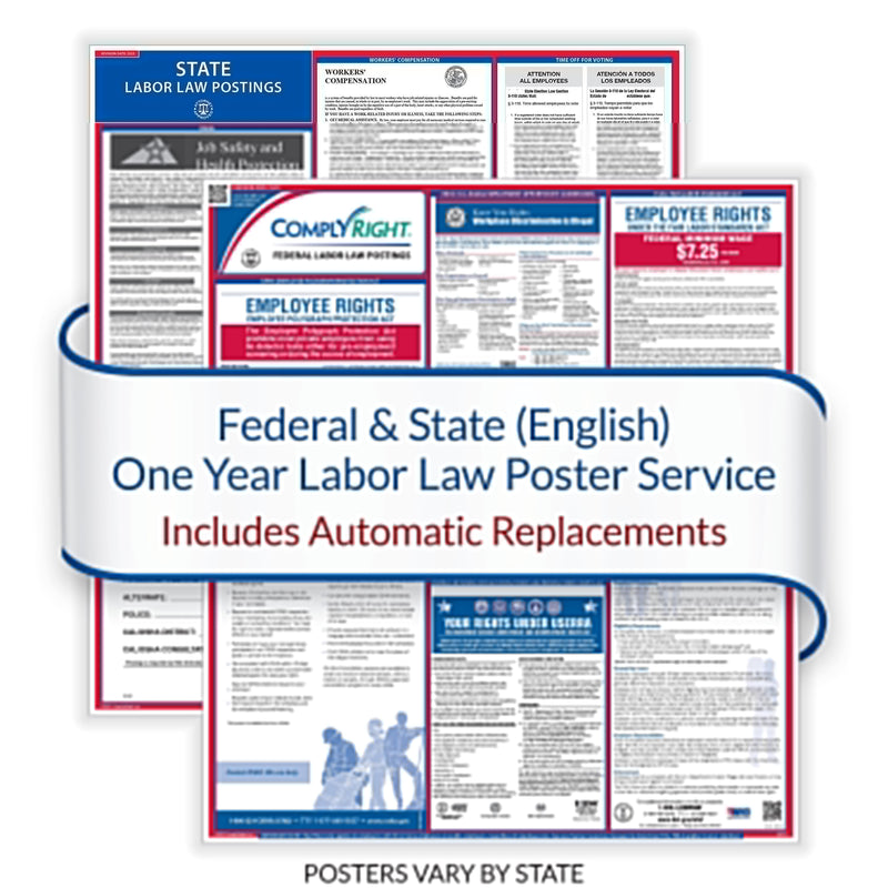 ComplyRight Federal and State (English) Labor Law 1-Year Poster Service, Maine (U1200CME)