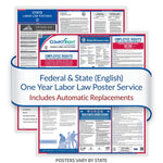 ComplyRight Federal and State (English) Labor Law 1-Year Poster Service, Alabama (U1200CAL)