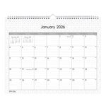 2026 Blue Sky Enterprise 15" x 12" Monthly Desk Calendar, Black/White (111292-26)