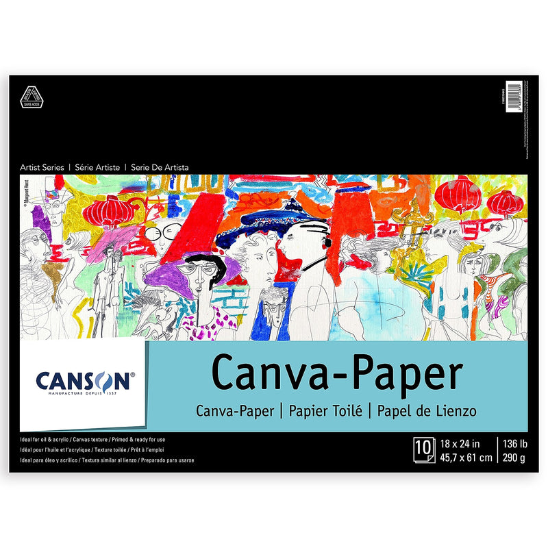 Canson Artist Series 18" x 24" Canvas Pad,  10 Sheets/Pad (MCXC100510845)