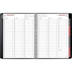 2026 AT-A-GLANCE 8" x 11" Weekly & Monthly Appointment Book, Faux Leather Cover, Black (33351-2601)