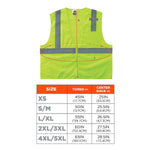 Ergodyne GloWear 8210Z High Visibility Sleeveless Safety Vest, ANSI Class R2, Lime, S/M (21053)