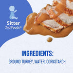 Gerber Turkey and Gravy Puree Baby Food Jar, 2.5 oz., 10 /Pack (220-02581)