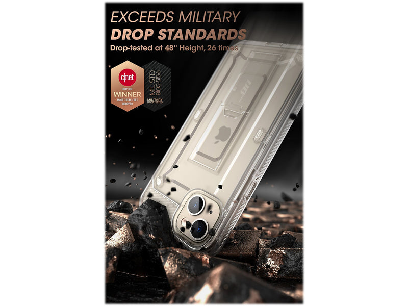 SUPCASE Unicorn Beetle PRO Clear Rugged Case for iPhone 14 Plus (SUP-iPhone2022-6.7-UBPro-SP-Clear)