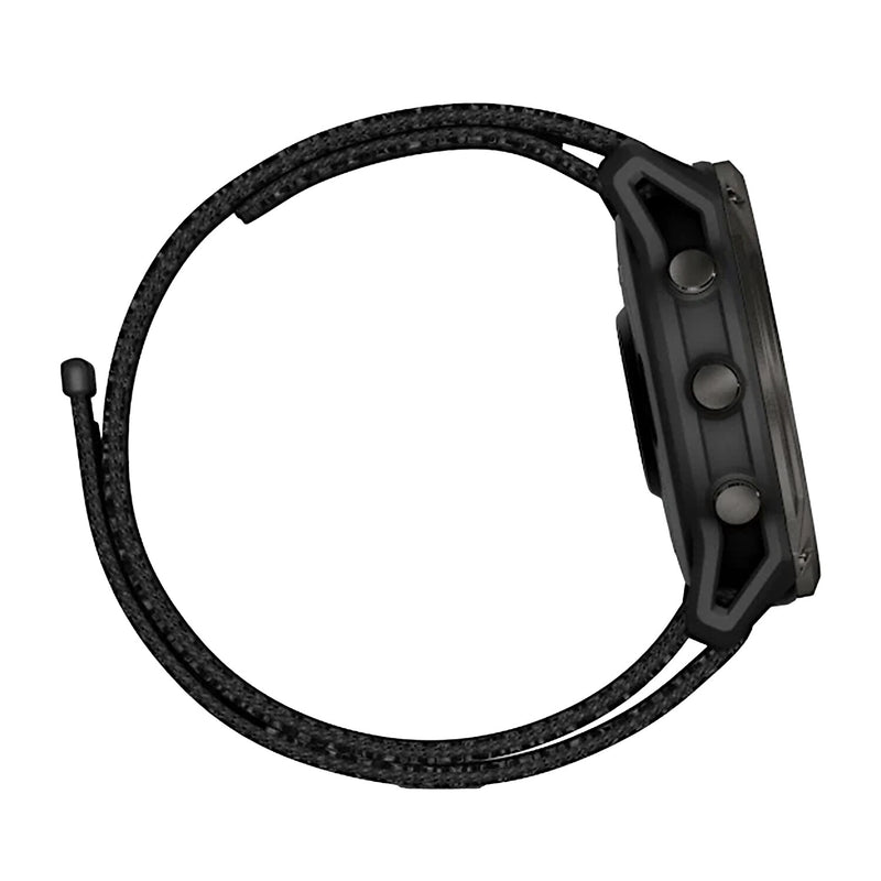 Garmin Enduro 3 Multisport Solar GPS Smartwatch, Carbon Gray Titanium Bezel with Black UltraFit Nylon Strap (010-02751-00)