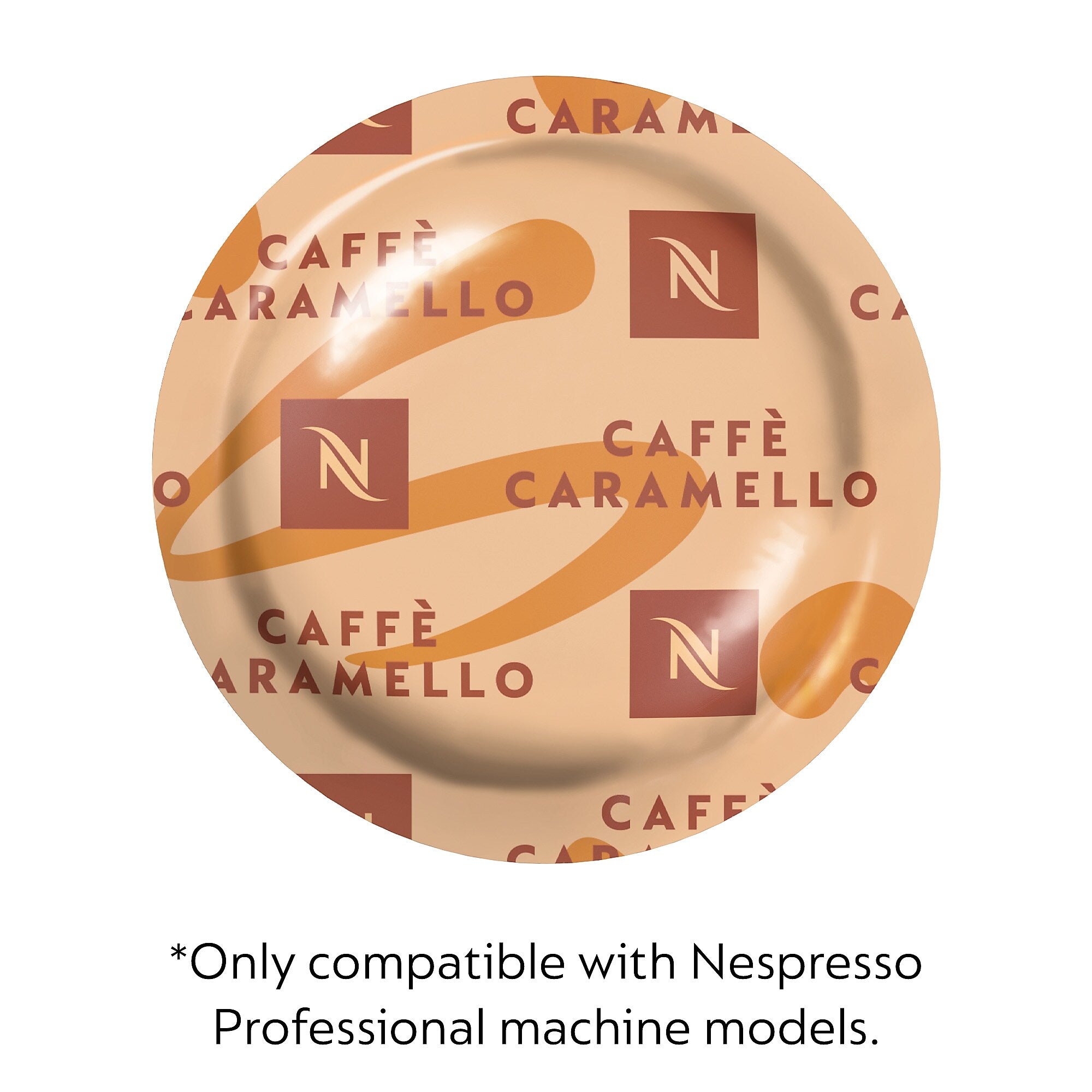 Nespresso Caffè Caramello Coffee Nespresso Professional Capsules, Espresso Roast, 50/Box (8895.84)