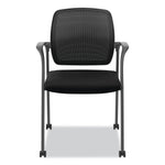HON Nucleus Series Recharge Fabric/Mesh Guest Chair, Black (HONNR6FMC10P71)