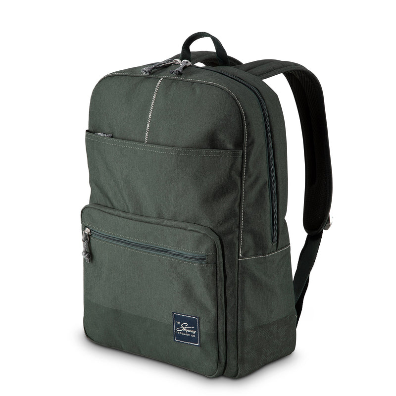 Skyway Luggage Rainier Simple Laptop Backpack, Olympic Green (505-15-300-BKP)