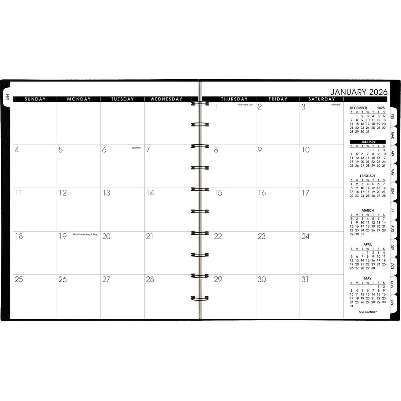 2026 AT-A-GLANCE Move-a-Page 8.75" x 11" Weekly & Monthly Appointment Book, Poly Cover, Black (70-950E-05-26)