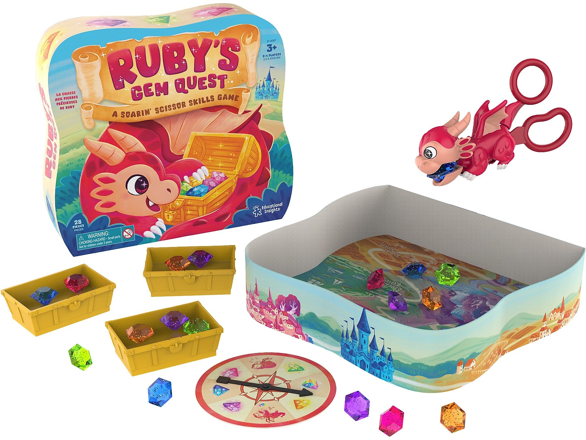 Educational Insights Ruby's Gem Quest Soaring Scissor Skills Game (3087)