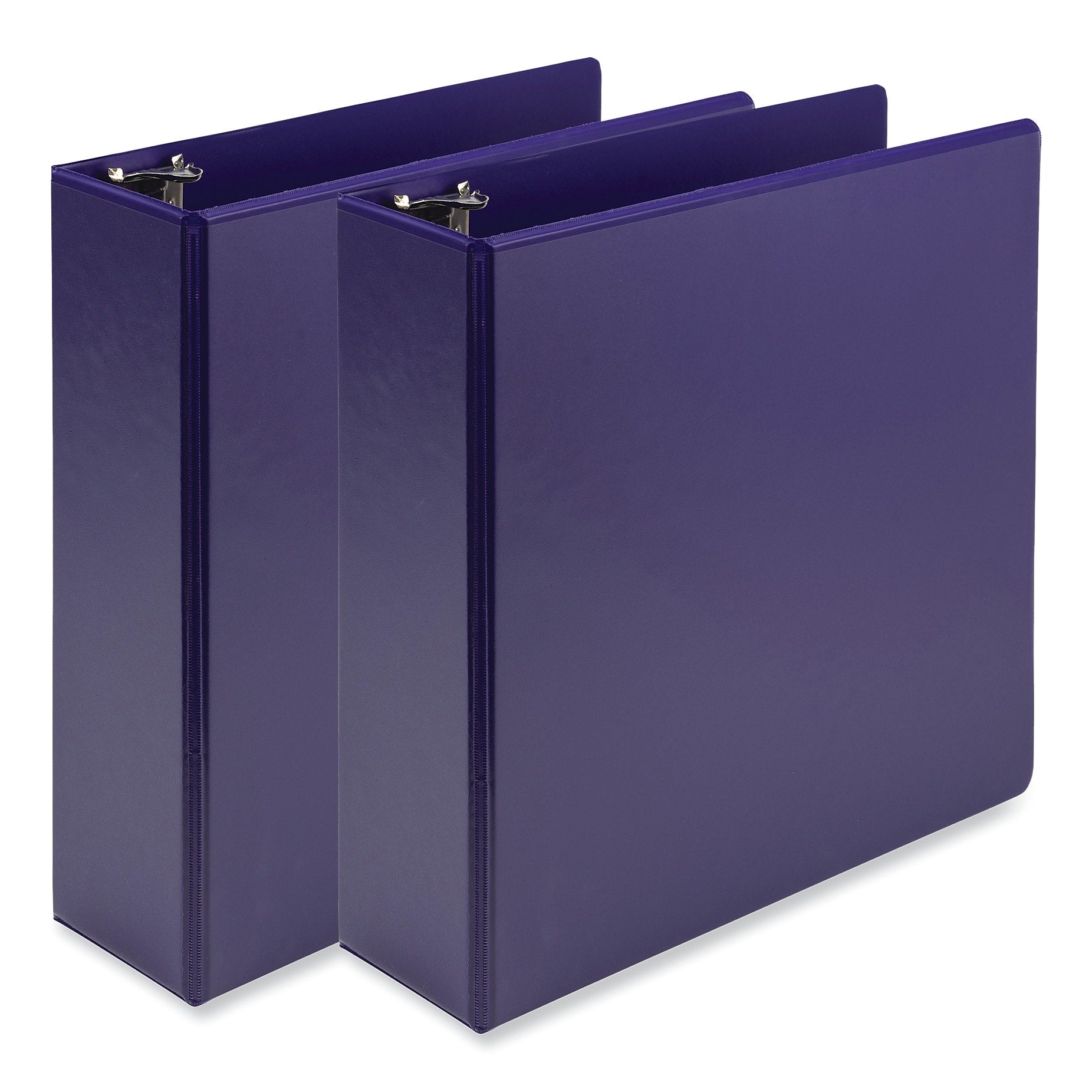 Samsill Earth's Choice 3" 3-Ring View Binders, Purple, 2/Pack (SAMU86808)