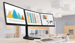 Mount-lt! Adjustable Monitor Mount, Up to 24", Black (MI-789)