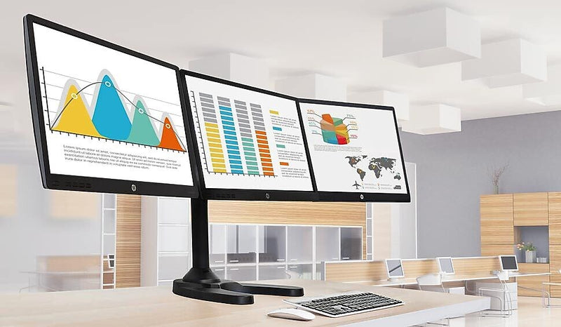 Mount-lt! Adjustable Monitor Mount, Up to 24", Black (MI-789)
