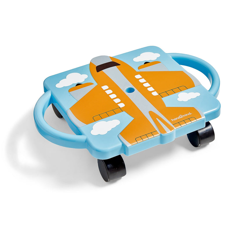 hand2mind Plane Glider Scooter Board, Multicolored (97579)