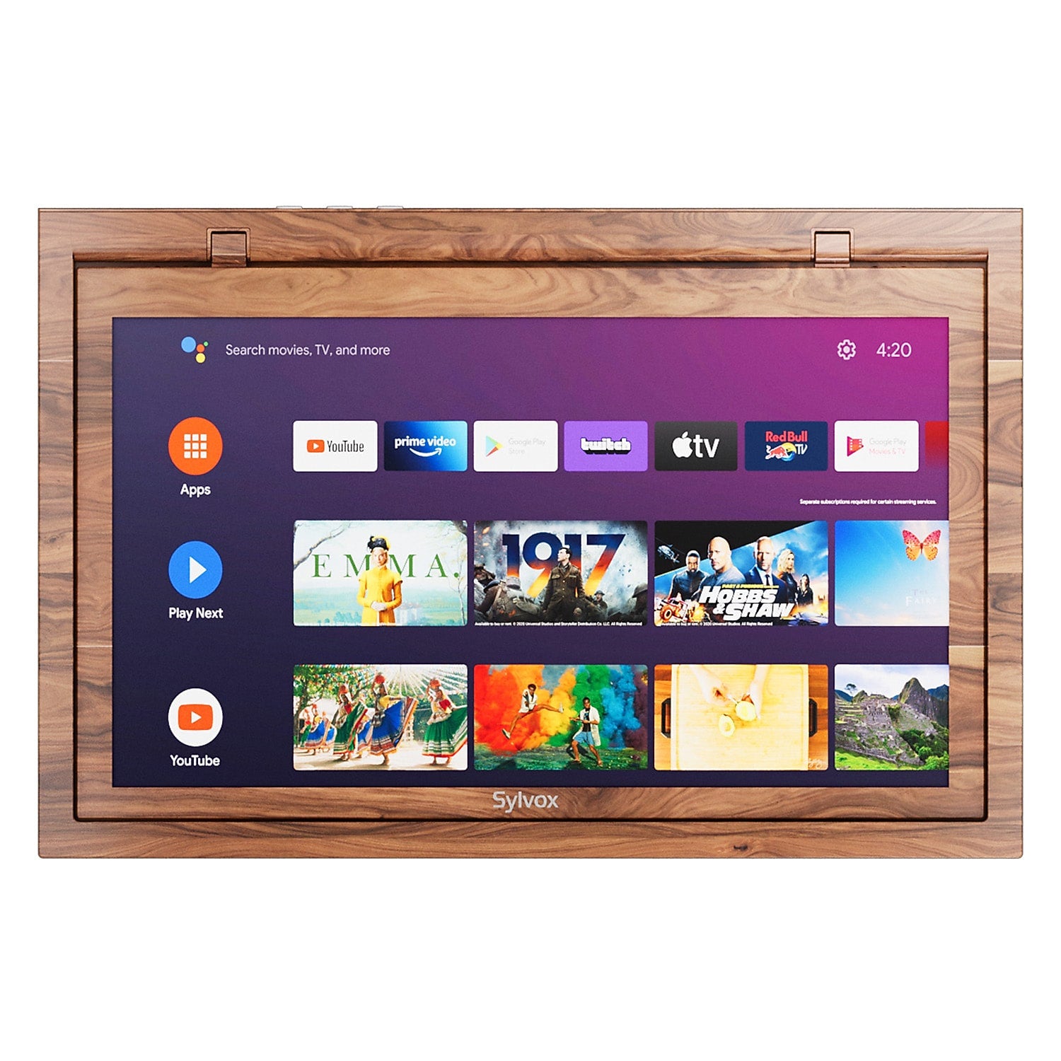 Sylvox Under Cabinet Kitchen TV 15.6" Google LED TV (KT16A0KHGA-W)