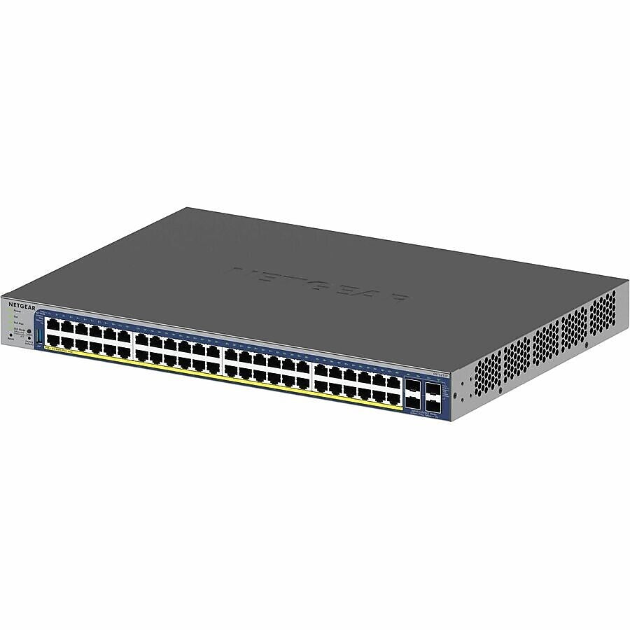 Netgear GS752TXPv3 48-Port Gigabit Ethernet PoE Managed Switch, Gray (GS752TXP-300NAS)
