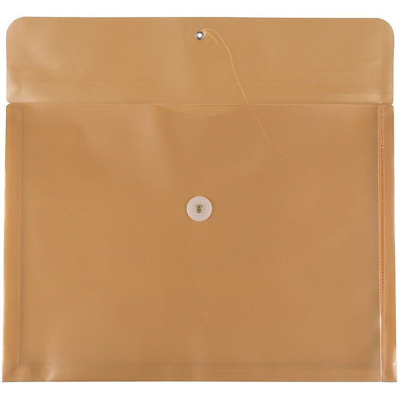 JAM Paper Premium Plastic Document File, 1 Pocket, Legal, Gold, 3/Pack (235438983ax3)