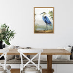 Amanti Art Blue Heron by Aimee Wilson Framed Canvas Wall Art Print, 18" x 24" (A42674987140)