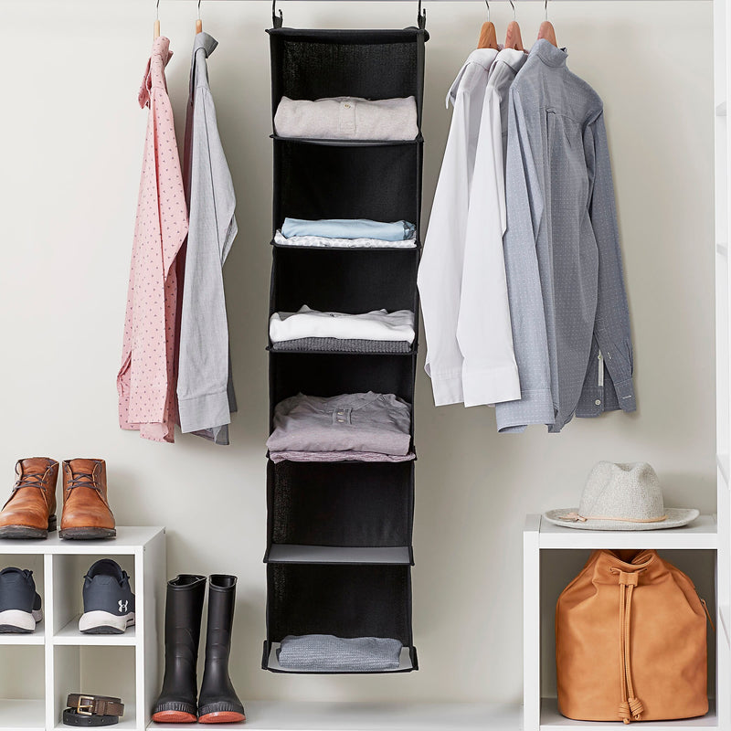 Household Essentials Hanging Closet Organizer, 6 Shelf (7602-1)