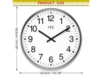 Infinity Instruments Profuse ITC Wall Clock, 20"Dia. (14246SV-830)