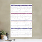 2026 AT-A-GLANCE 24" x 36" Yearly Wall Calendar, White/Purple (PM12-28-26)