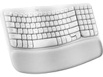 Logitech Wave Keys Wireless Ergonomic Keyboard, White (920-012402)