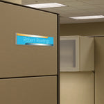 Deflect-O Rectangular School Name Plates, 2" x 8.5" (DEF587501)
