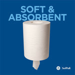 SofPull Junior Centerpull Paper Towels, 1-ply, 275 Sheets/Roll, 8 Rolls/Pack (28125)