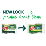 Scotch-Brite Heavy Duty Sponge with Scrubber, Green/Yellow, 6 Sponges/Pack (426)