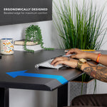 Mount-It! Dual Motor 60"W Electric Adjustable Standing Desk, Black (MI-18121)