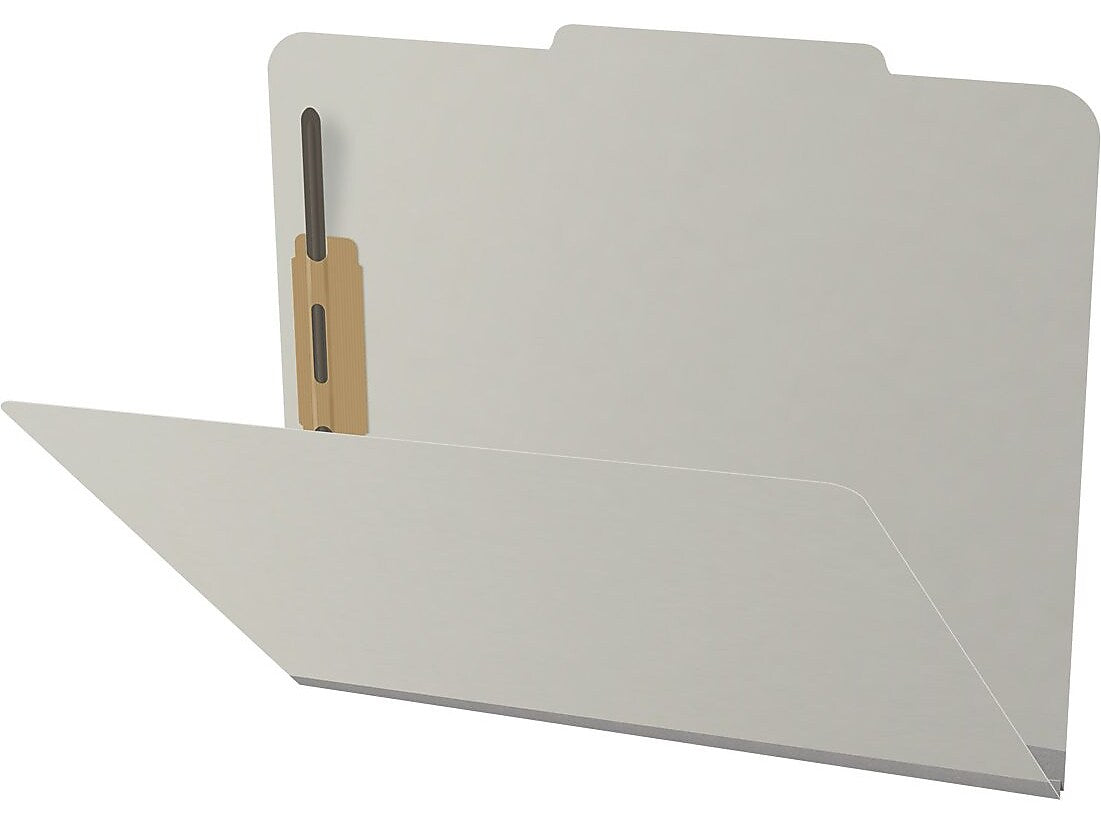 Medical Arts Press Pressboard Classification Folder, 2" Expansion, Letter Size, Gray, 25/Box (DV-T42-02-3GRY)