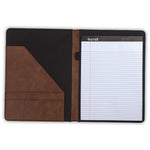 Samsill Faux Leather Padfolio, Tan/Brown (SAM71656)
