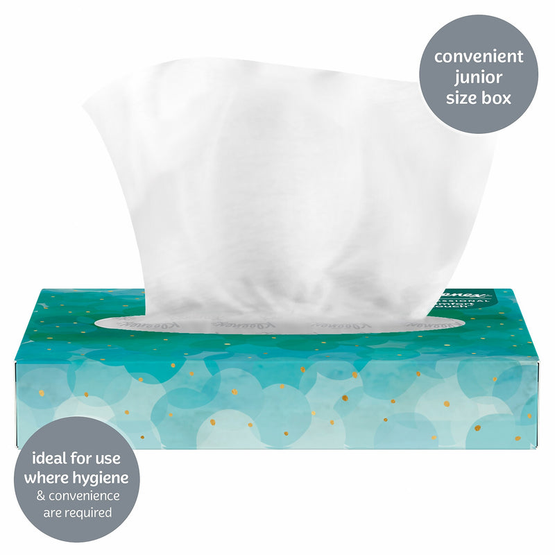 Kleenex Junior Facial Tissue, 2-ply, 48 Tissues/Box, 64 Boxes/Pack (21195)
