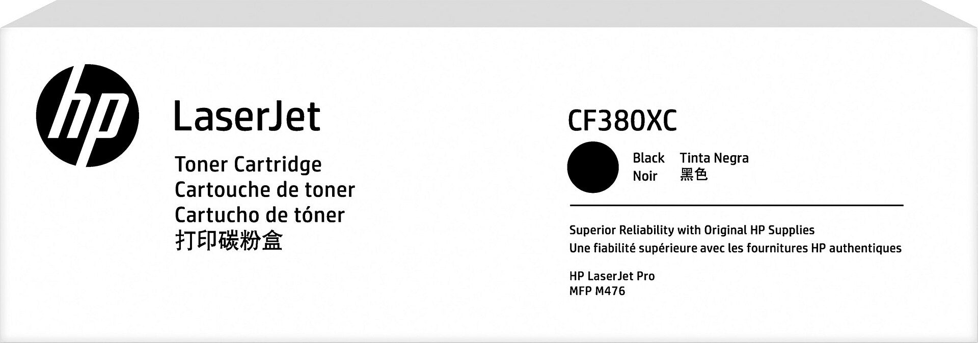 HP 312XC Black High Yield Toner Cartridge, Prints Up to 4,400 Pages (CF380XC)