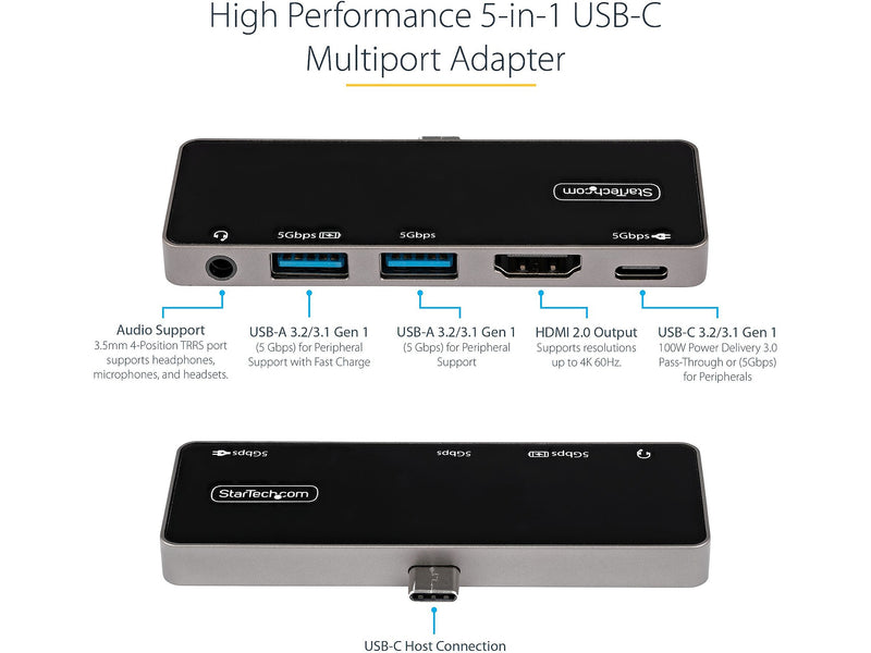 StarTech Universal USB-C Multiport Adapter (DKT30ICHPD)