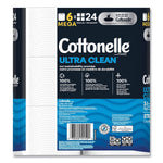 Cottonelle Ultra CleanCare Toilet Paper, 1-Ply, White, 284 Sheets/Roll, 36 Rolls/Carton (KCM55699)
