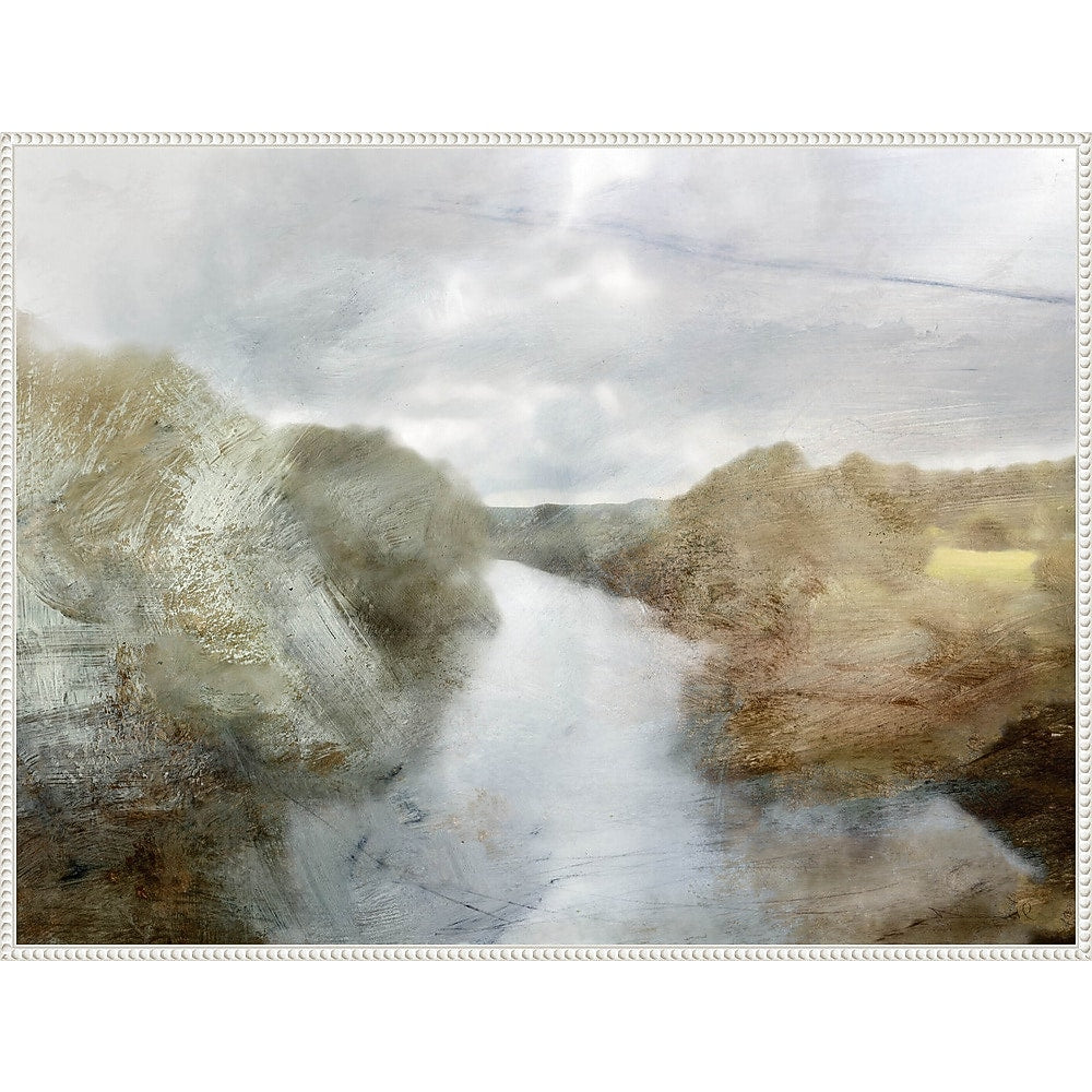 Amanti Art Forest River by Dan Hobday Framed Canvas Wall Art Print, 42" x 32" (A42678302539)
